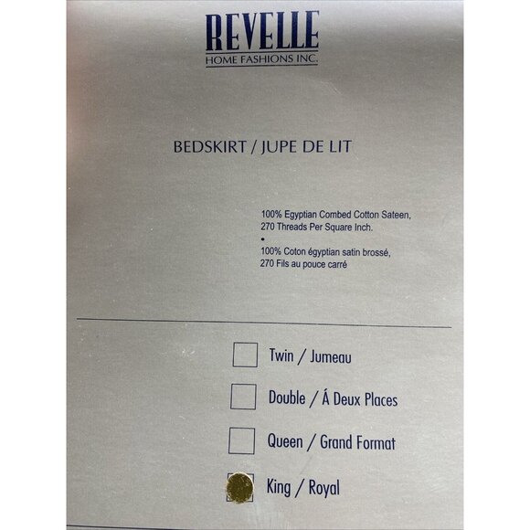 Revelle New Leopard Animal Print King Bed Skirt Egyptian Cotton Sateen 6621J2 - Picture 4 of 9